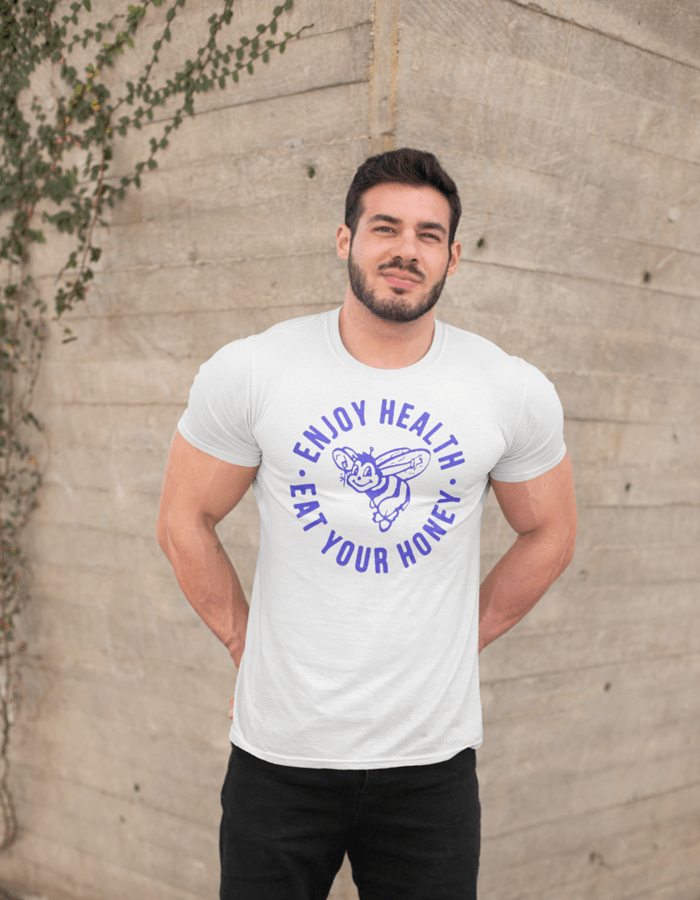 camiseta enjoy health eat your honey