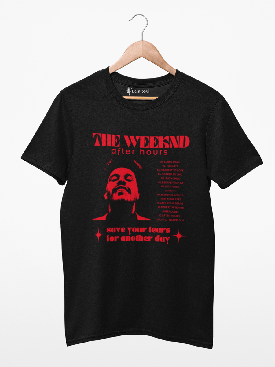 camiseta the weeknd after hours tracklist
