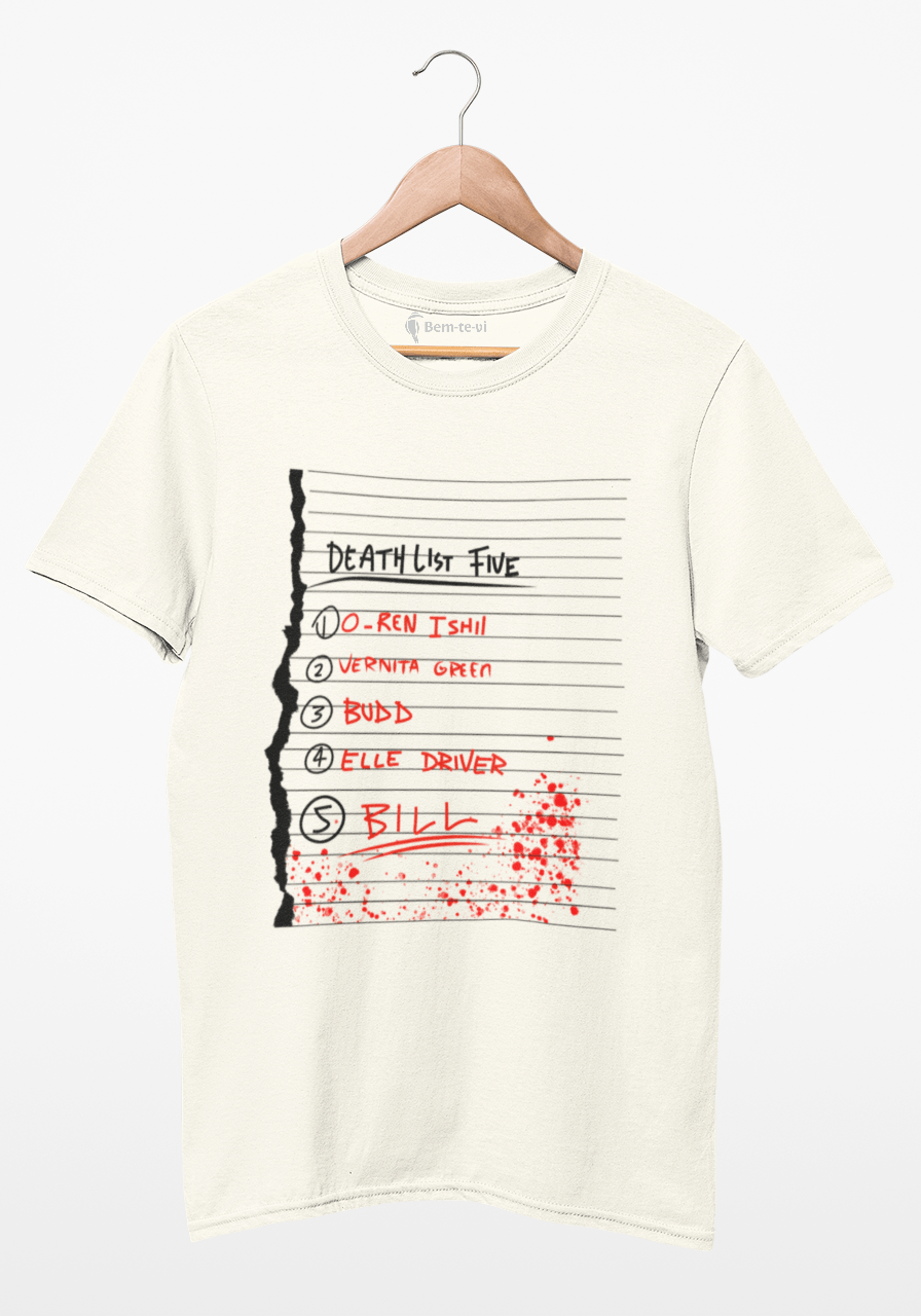 Camiseta Kill Bill List Five 