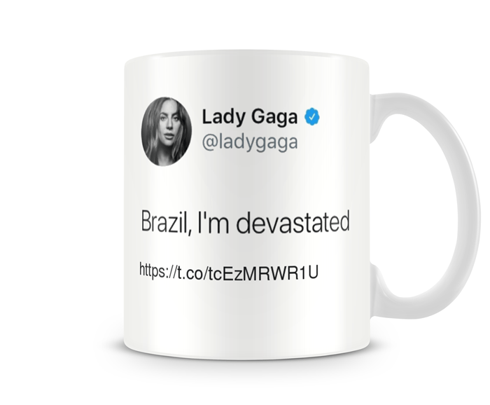 Caneca Lady Gaga - Devastated