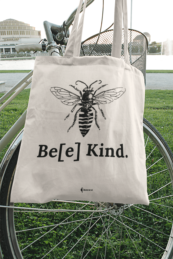 bee kind tote bolsa