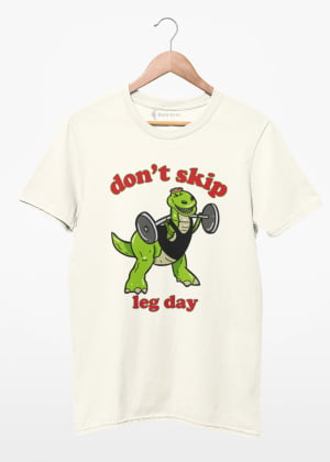camiseta don't skip leg day