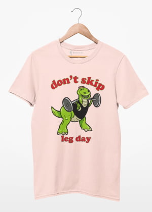 camiseta don't skip leg day