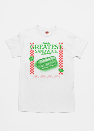 camiseta  greatest sandwich 