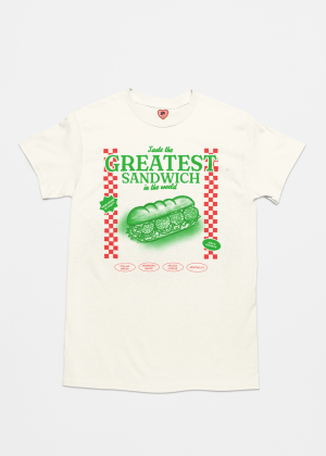 camiseta  greatest sandwich 