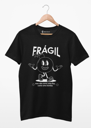camiseta frágil como uma bomba