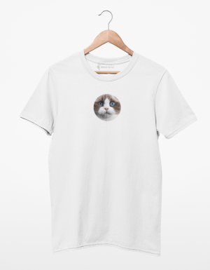 Camiseta Gatinho Branco