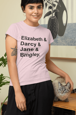 Camiseta Jane Austen Orgulho e Preconceito