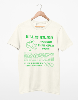 Camiseta Billie Eilish Happier Than Ever Tour
