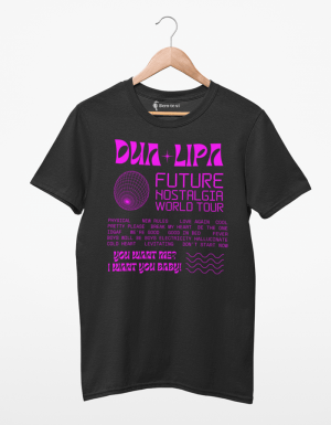 Camiseta Dua Lipa Future Nostalgia World Tour