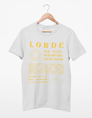 Camiseta Lorde Setlist