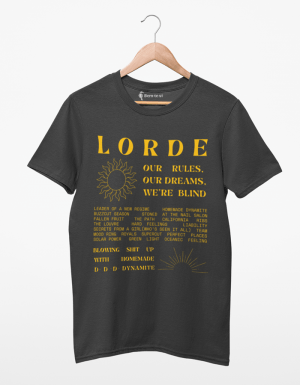 Camiseta Lorde Setlist