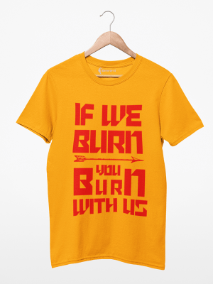 Camiseta Jogos Vorazes You Burn With Us