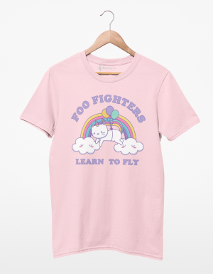 camiseta foo fighters learn to fly