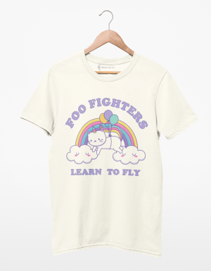 camiseta foo fighters learn to fly